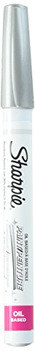 Sharpie Oil-Based Paint Marker, Medium Point, Metallic Silver Ink, Pack of 12