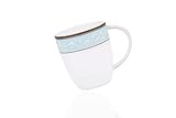 Wpslnwo Fine Bone China Mugs Set, 4 Pcs Classic Relief Pattern Gilt Edged High Grade 16oz Coffee Cup Milk Cup Tea Cup Sets For 4 People