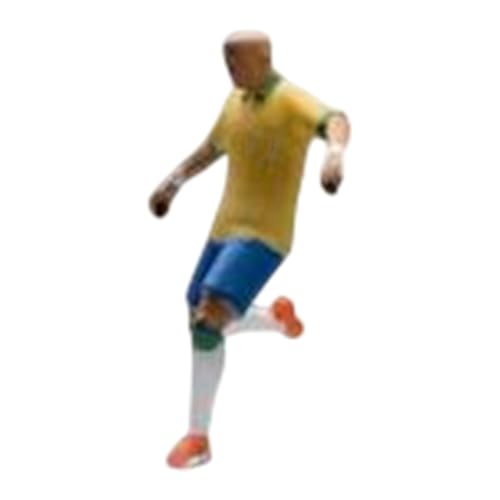 Wmqbjta 1:64 Scale Soccer Player Figure for Diorama and Scene Building, Yellow