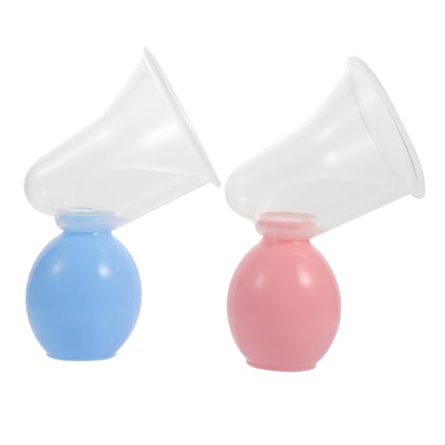 COOLHIYA Manual Breastfeeding Supplies 2 Pack Portable for Breastmilk Expressing