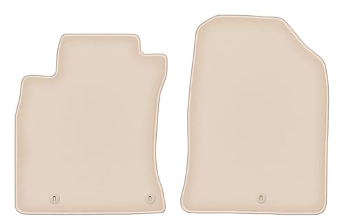 Tapis de voiture Kia Ceed III beige tapis auto avant velours pour modèles depuis 2018