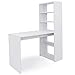 COMIFORT T08B - Escritorios y Estantería Reversible Mesa de Ordenador Juvenil o...