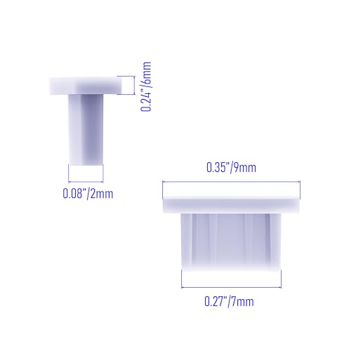 Image of 5 PCS Micro USB Port Anti-dust Plugs, Silicone Covers Caps Stoppers, Port Protector for PC Laptop Notebook Computers, Other Devices, 0.26 x 0.09 (LxW)