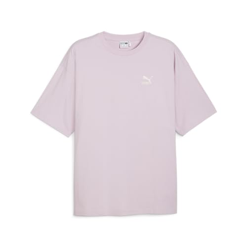 Image of PUMA Mens Better Classics Oversized Logo Crew Neck Short Sleeve Casual Tops Casual