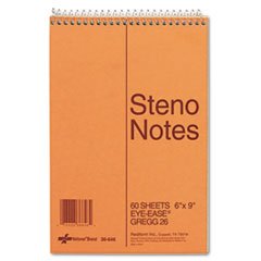 (3 Pack Value Bundle) RED36646 Standard Spiral Steno Book, Gregg Rule, 6 x 9, Green, 60 Sheets/Pad