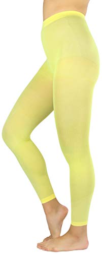 Image of ToBeInStyle Women's Opaque Ankle Long Nylon Footless Fun Tights Pantyhose