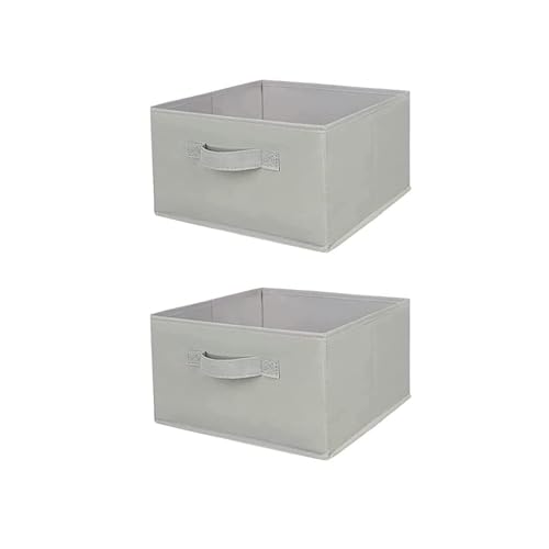 Hanging Shelf Closet Storage Organizer Removable Drawers ï¼ŒHanging Storage Organizer Hanging Sweater 2 Sock Underwear Drawers for Closet, Bedroom, Light Grey