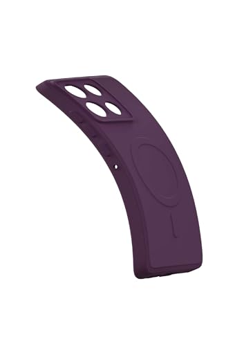Image of amazon basics Back Cover for Moto G86 Power 5G Soft Matte Silicone Mag-Safe Design (Mag-Safe Not Support) Camera Protection | Slim Fit Bumper Cover (Purple)