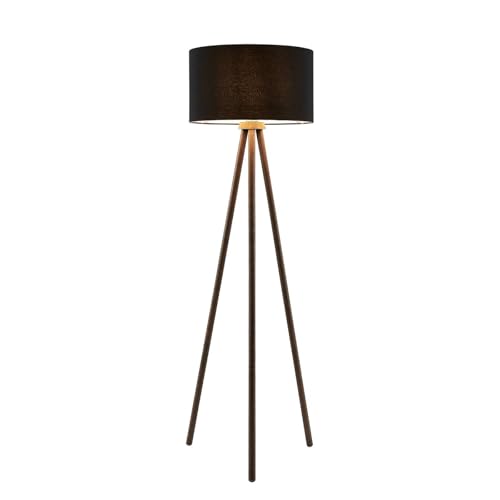Lindby Lampada Da Terra Nian In Rattan E Tessuto – Marrone, Altezza 111 Cm, 2x E14, Stile Moderno - 4