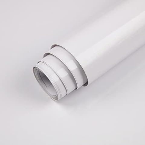 Hode White Self Adhesive Vinyl Wrap 30x200cm Cover