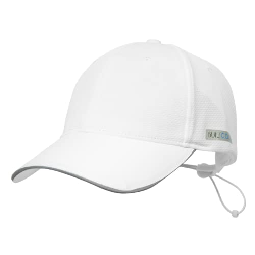 Builtcool Adult Mesh Baseball Hat - Men & Women Cooling Ball Cap For Running, Tennis, And Golf - One Size, White #TOP18