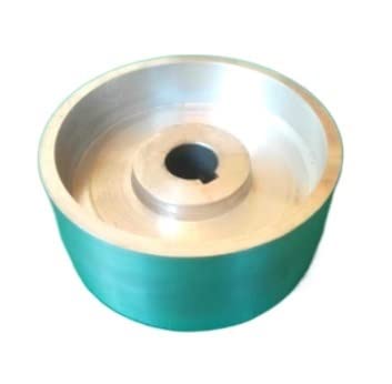 Aurorad W pełni aluminiowe koło napędowe koło napędowe piasek maszyna polerska do maszyny pasowej z kluczem (rozmiar: 210 x 50 x 24 mm)
