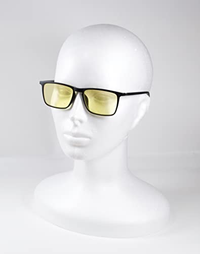 UVtech SLEEP-3R filtr niebieskiego światła, żółte okulary, okulary do komputera, do gier, filtr UV, niebieskie światło, blokujące światło, dla kobiet i mężczyzn,