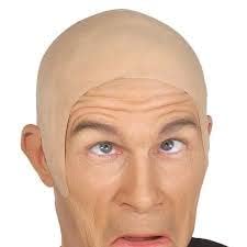 Gandhi ganja wig, bald wig,Sudama , taklu Chanakya ,takla,without hair patch, clean head patch,Bollywood bald , drama , theatre wig, Lycra cloth, Bald Cap Skinhead Flesh Skin Adult cloth Head Cap Prank Accessory/Taklu by AJI - Image 5 thumbnail
