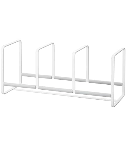 山崎実業(Yamazaki) ディッシュスタンド ディッシュラック プレート ワイド S ホワイト 3149