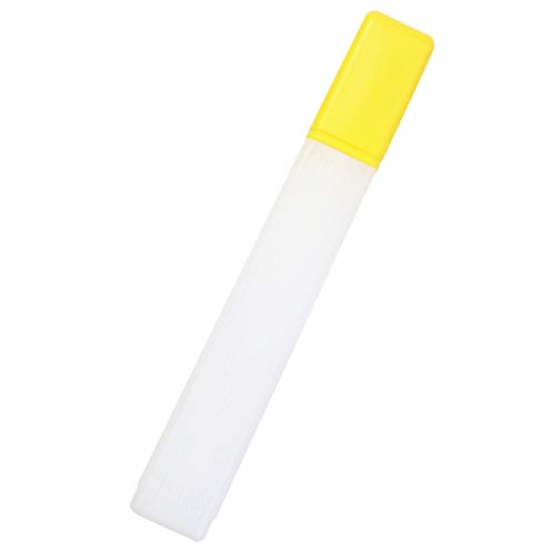 Étui de rangement en plastique jaune pour aiguilles à tricoter, crochet et crochet