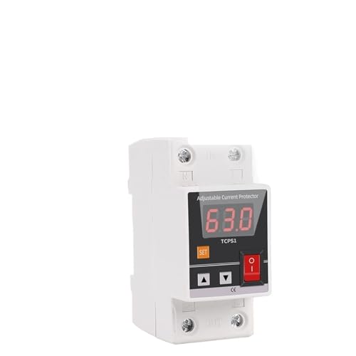 Amperímetro digital y protector de sobrecarga para la seguridad del hogar 2P 63A 4