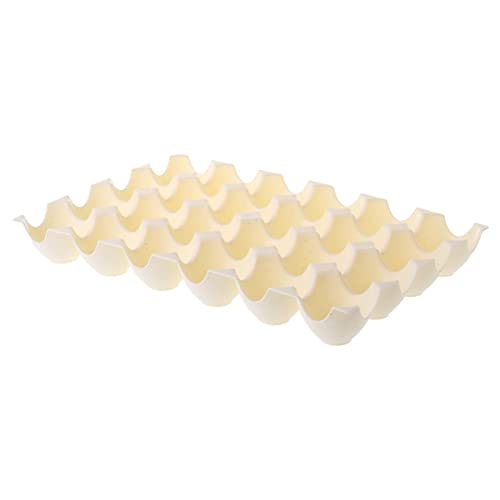 Bandeja de huevo color beige con rejilla protectora para organizar el refrigerador