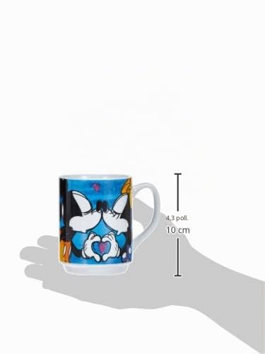 EGAN Set 2 Mug Impilabili Mickey con 2 Tovagliette Blu - Immagine 1