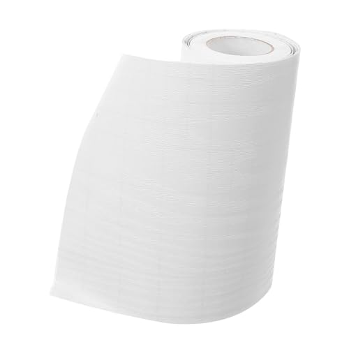 Artibetter Rodapié Autoadhesivo Flexible De Pvc, Moldura Decorativa De Pared Blanca, Tamaño Mediano 12 Cm x 5 M, Pegatina Pelable Para Zócalo Interior, Decoración De Pasillos y Dormitorios