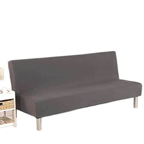 Couverture de canapé sans accoudoirs pliable et extensible couleur solide - 7