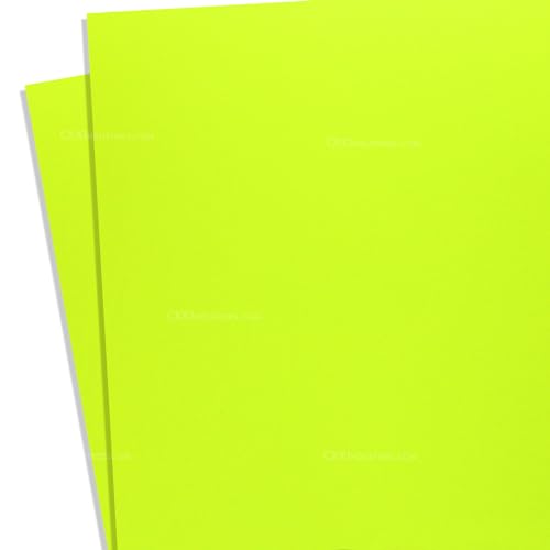 KYDEX Thermoform Sheet - (P1 Texture) - (.080 Thickness) - (8in x 12in) - (Toxic Yellow) - (2 Sheets) - DIY Holster Making, Airsoft Armor, Cosplay Uniforms, RC Models