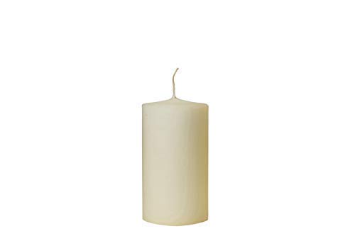 We Can Source It Ltd - 6 x 42 Hour Burn Ivory Unscented Pillar Church Candle