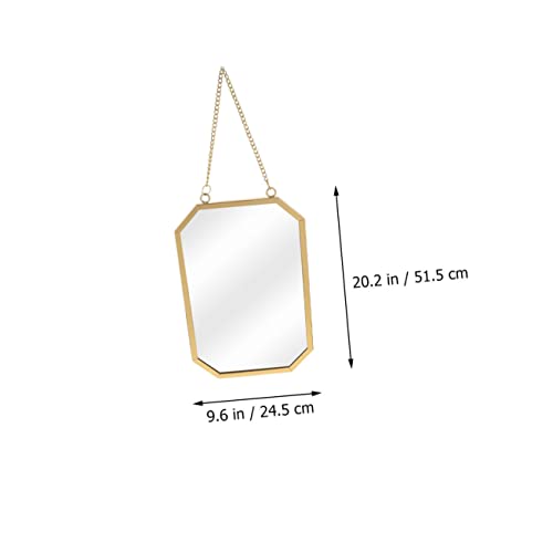 Beavorty Wall Mounted Makeup Mirror Wall-Mounted Mirrors Wall Mounted Mirror Kids Makeup Mirror Wall Makeup Mirror Geometric Wall Mirror Cosmetic Mirror Bathroom Makeup Mirror Vanity Mirror #TOP1