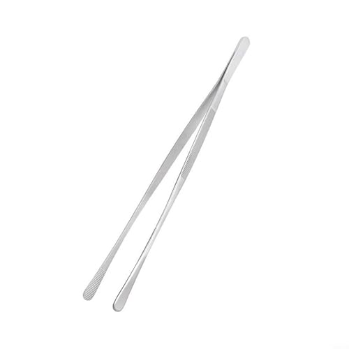 CashMuch Kitchen Tweezers Grill Tongs Stainless Steel Long Chef Food Clip BBQ Meat Beef Tong Bar Bartending Tweezer