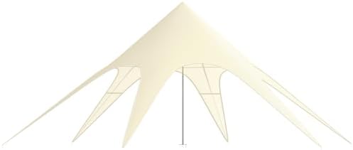 Outsunny Tente de Jardin XXL en étoile bâche Anti-Pluie Voile d'o...