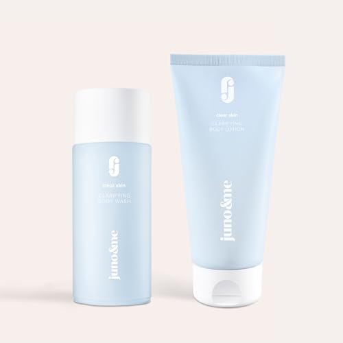 Adieu imperfections : Kit de lavage et lotion juno&me AHA BHA pour une peau lisse