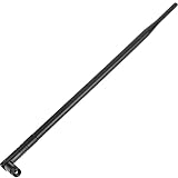 antena wifi omnidireccional de 30dbi. casera Antena tipo dipolo omnidireccional con ganancia de 10 dBi apta para ser instalada directamente en tarjetas WIFI (2.4 GHz), puntos de acceso o cualquier otro periférico WIFI que disponga de conector rSMA-Hembra.