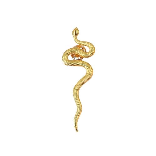 Image of Dainty Long Snake Brooch Pin Gothic Simple Sanke Pin Stainless Steel Smooth Snake Collar Pin Coat Suit Accessory Metal Animal Lapel Pin Banquet Badge Pins Backpack Bag Brooches Pin for Women Men