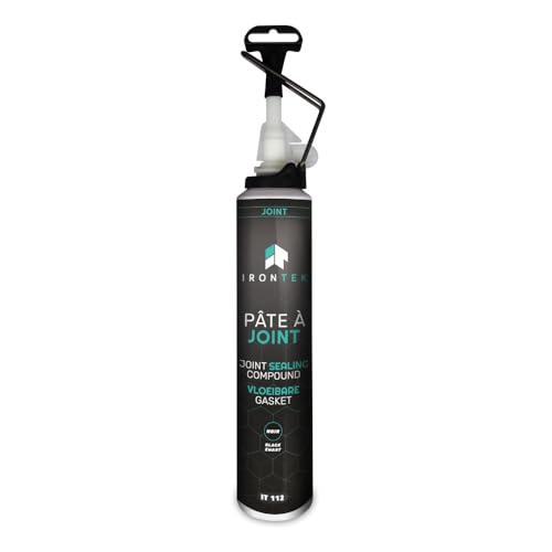 Pâte à Joint Moteur Élastomère 200ml - IRONTEK | IT112 | -40°C +250°C | Carter Pompe Culasse | Résiste Huiles Hydrocarbures