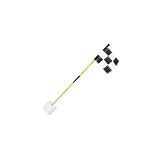 drburpily Effizientes Golf Übungsset mit Putting Green Flagge,Schwarz Weiß