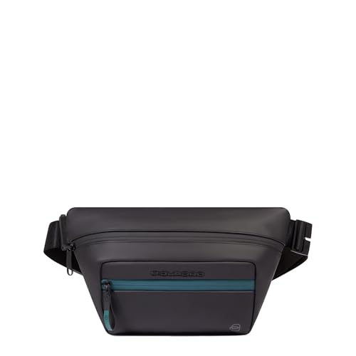 Tracolla: cucita PIQUADRO Marsupio resistente all\'acqua Uomo tessuto nero