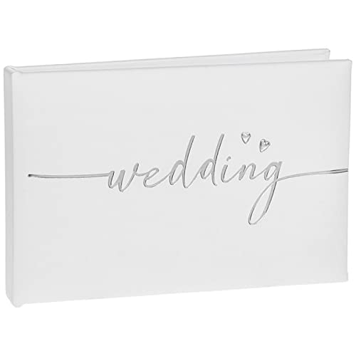 Widdle Gifts Wedding Day White Photo Album with Silver Script - Small 6''x4'' 9758, (310110)