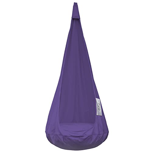 Image of Vivere Cacoon Saucer for Kids - Durable Polyester Fabric, Anodized Aluminum Ring, Built-in Cushion, Easy Setup & Storage - Comfortable Hanging Pod for Children 10 & Under (Popsicle)