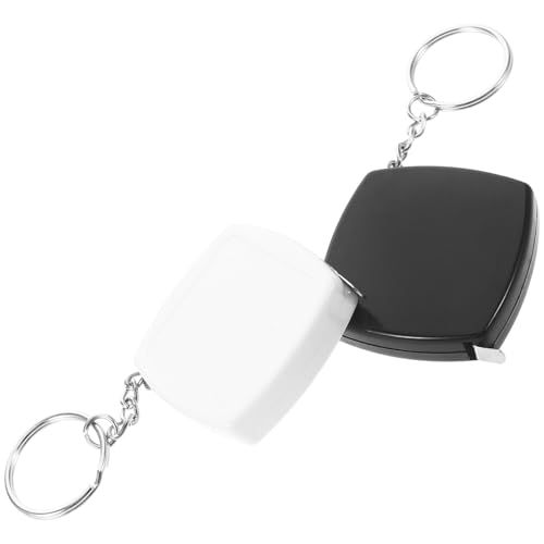 2 piezas cinta métrica mini con llavero flexible miniatura 1