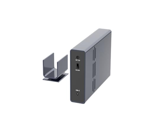 Image of IO CREST 10Gbps Single Bay USB Type-C Enclosure for 2.5 inch & 3.5 inch SATA HDD