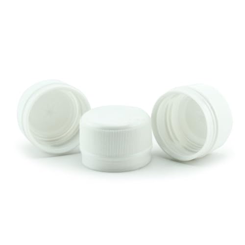 ABC Cork 28 mm PP Tamper-Evident Closures – Leak-Proof Bottle Caps for P.E.T. Beer & Carbonated Drinks – Wing-Style Band, EVA Liner, Customizable – 4.2 Gas Volume Retention – 100 Pack