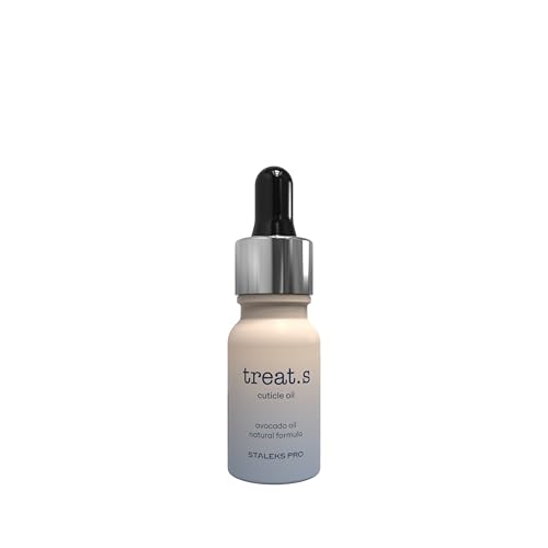 Treat.s by STALEKS PRO Olio di origine naturale rigenerante per unghie e cuticole. Nutre, ammorbidisce la cuticola e rinforza le unghie. Cruelty Free (10 ml)