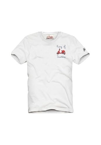 T-shirt Saint Barth Mc2 King of Scooter en coton pour homme