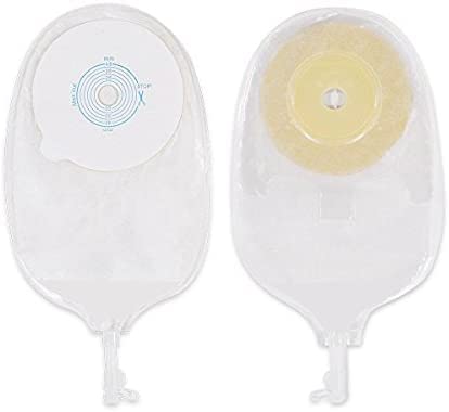 Bolsa de urostomía, bolsa drenable médica, bolsas de estoma de ostomía, sistema de una pieza, corte a ajuste, paquete de 10 unidades