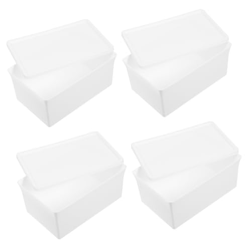 IMIKEYA 4stücke Laundry Powder Box Für Waschraum Stabile Aufbewahrungsbox Für Waschmittel Und Wäschezubehör Praktische Und Große Lagerlösung Mit Deckel Multifunktionale