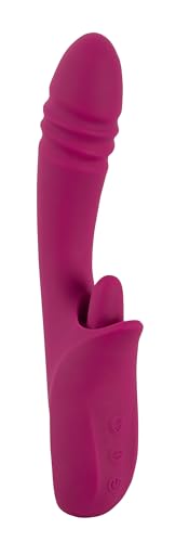 JAVIDA Licking & Thrusting Shock Vibromassaeur Baie/Argent 2,3-3,2 cm
