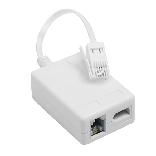 Nicear Lot de 2 microfiltres répartiteurs BT vers ADSL RJ11 pour ligne fixe BT Sky Talktalk