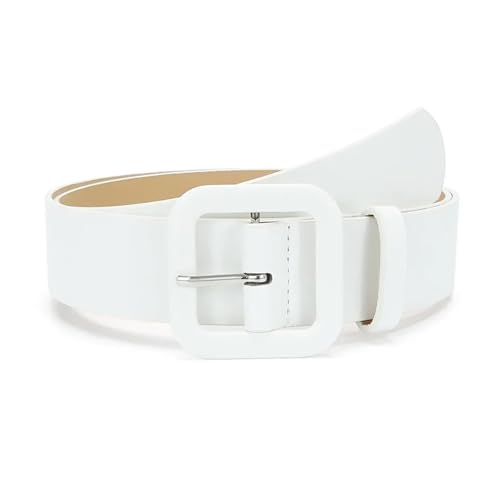 Simplicity PU Leather Belts for Women Square Pin Buckle Jeans Chic Luxury Brand decoration Female Waistband