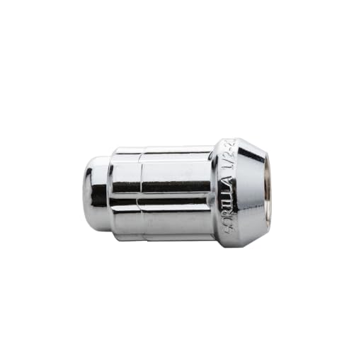 Image of Small Diameter Spline Acorn Lug Nuts - 17mm & 19mm Dual Hex Key - 1 /2 inch-20 Thread Size - Chrome Finish - Set of 16 (K4CS-00012GR)