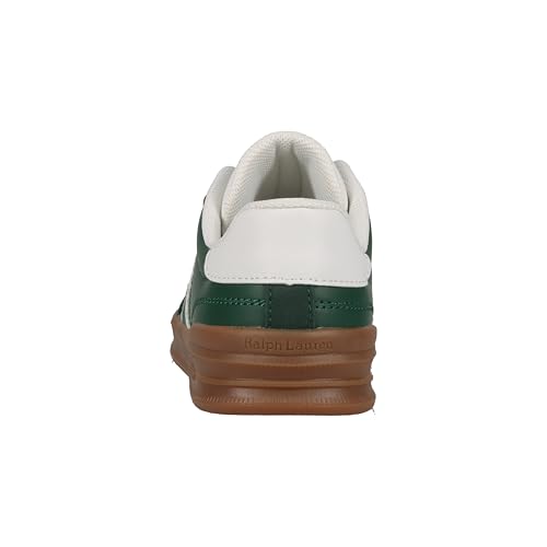 POLO RALPH LAUREN Heritage Court III T-Toe Child DK Green/White M030 Sneaker, 3 US Unisex Little Kid3